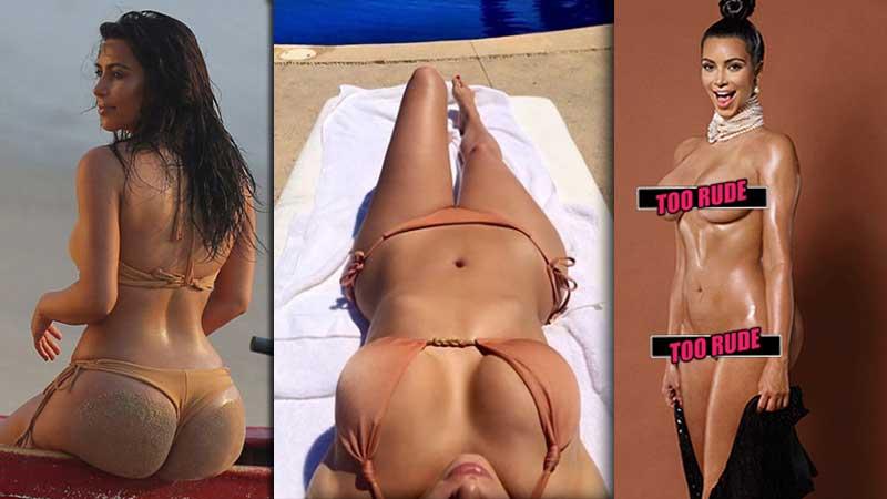 Stripped Down Oiled Up Nearly Nude Of Kim Kardashian S Most