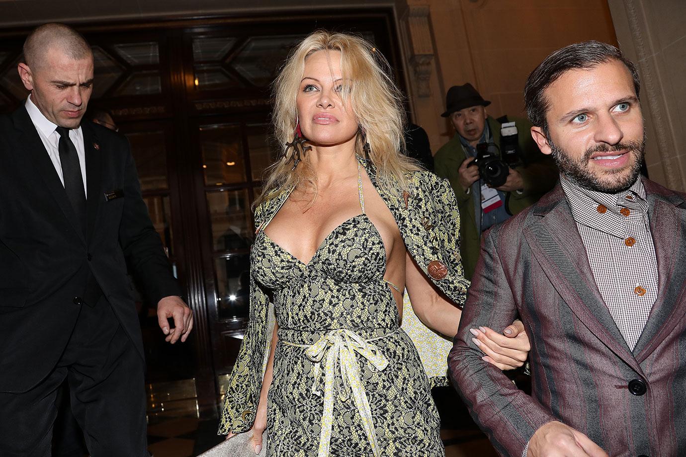 Pamela Anderson Wardrobe Malfunction Boobs Nip Slip Vivienne Westwood Show