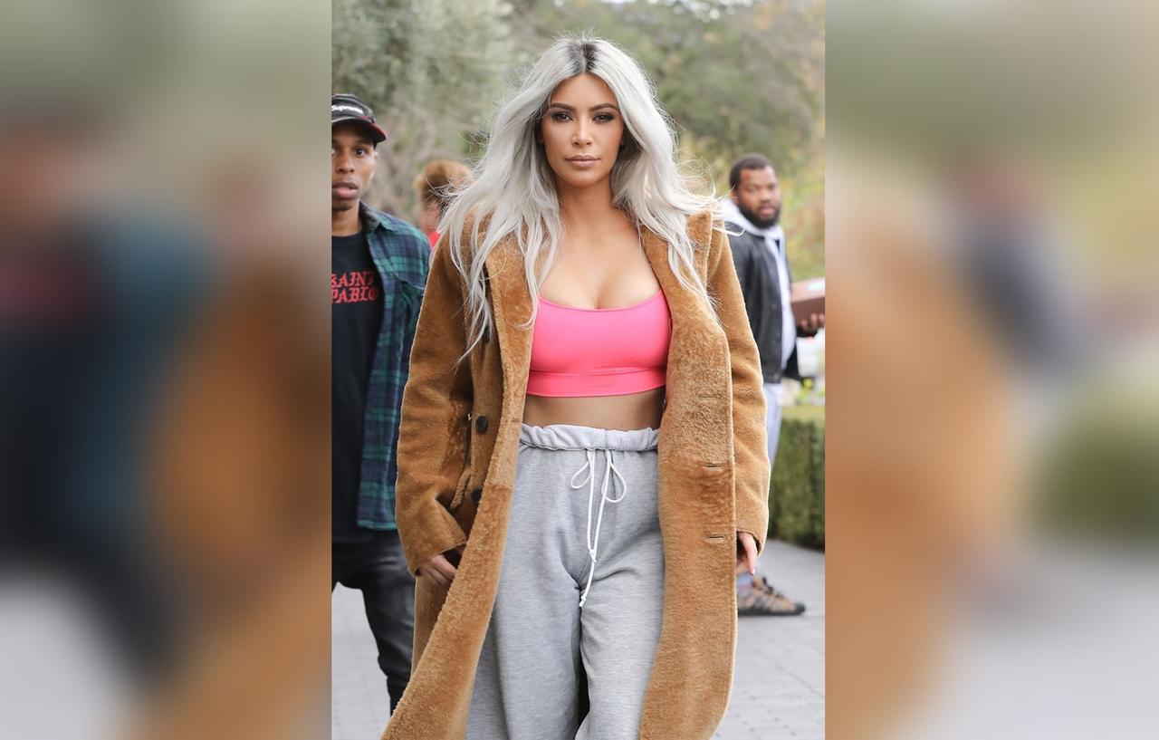 Kim Kardashian Rocks Racy Valentines Outfit Before Date With Kanye