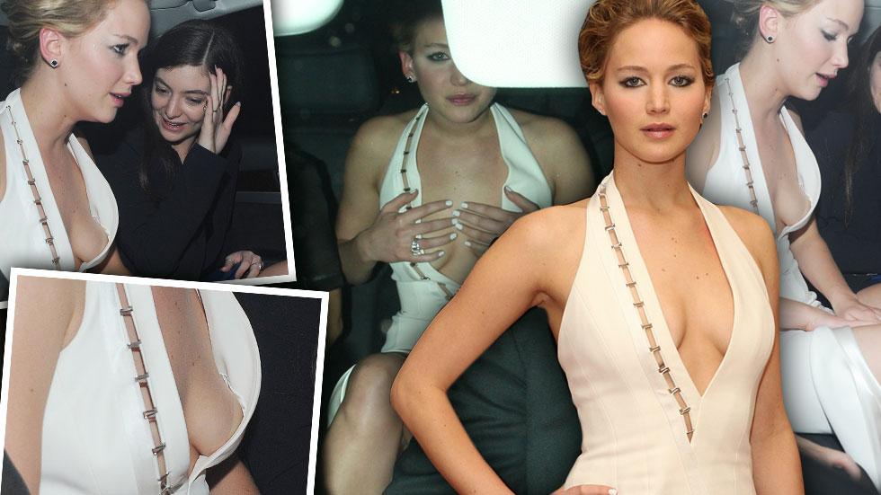 Oh Lorde Self Conscious Jennifer Lawrence Tries To Prevent Wardrobe