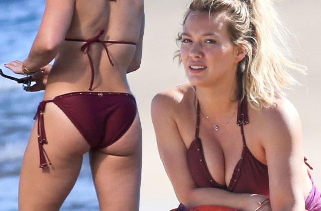 Aloha Hilary Duff Strips Down To Itsy Bitsy Bikini In Hawaii