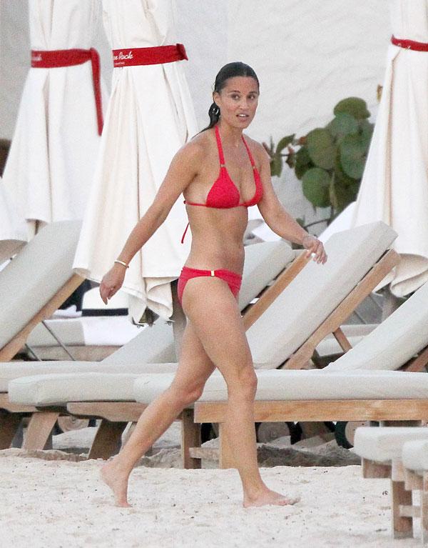 Red Hot Pippa Middleton Flaunts Fit Figure In Sexy Bikini Her Washboard Abs In Clicks