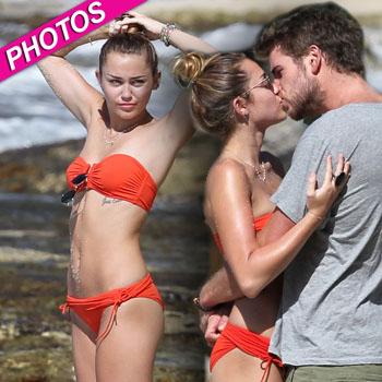 Sexy On The Beach Bikini Babe Miley Cyrus Liam Hemsworth Hot Heavy