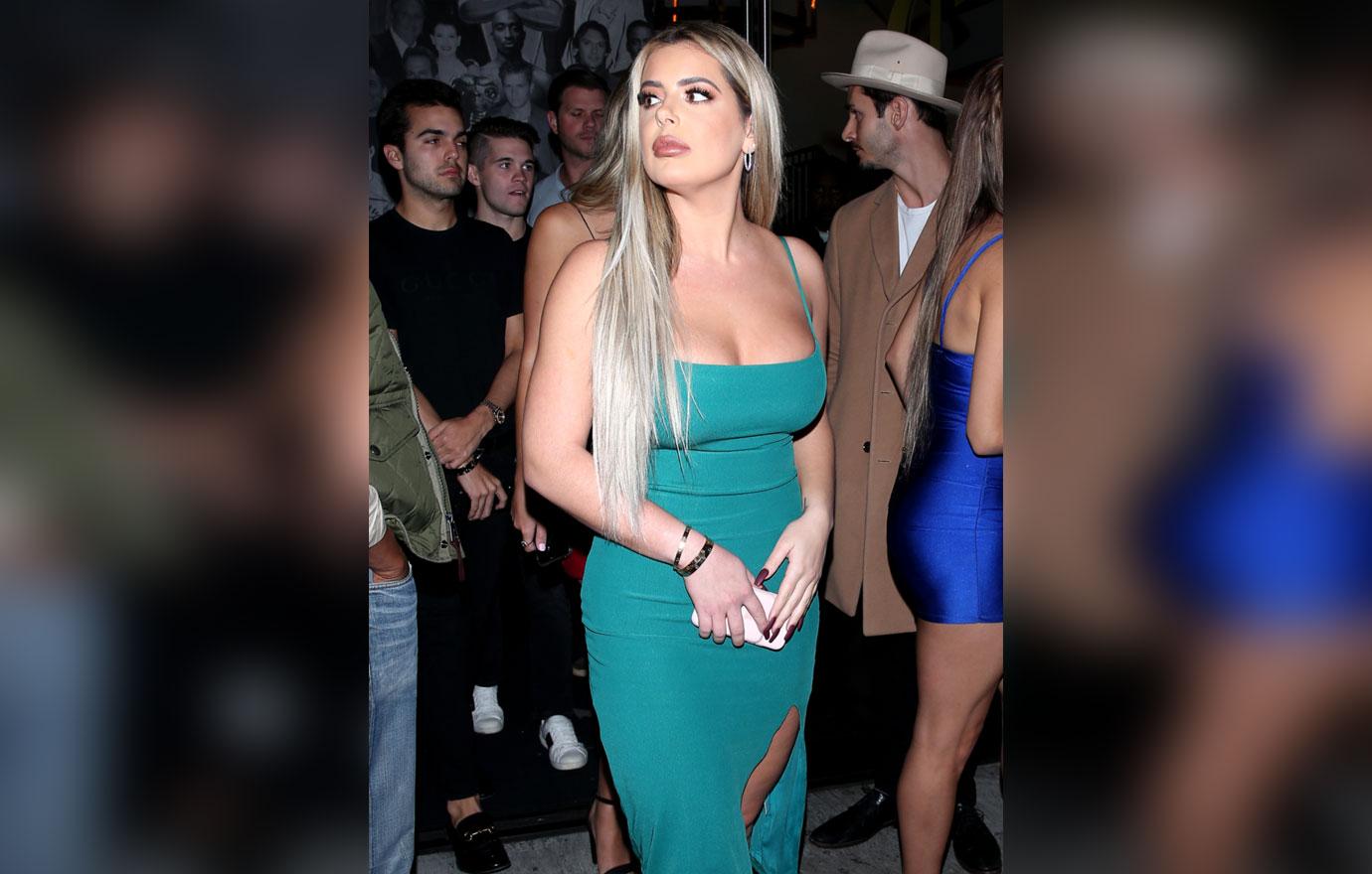 Brielle Biermann Flaunts Cleavage After Naked Video Scandal