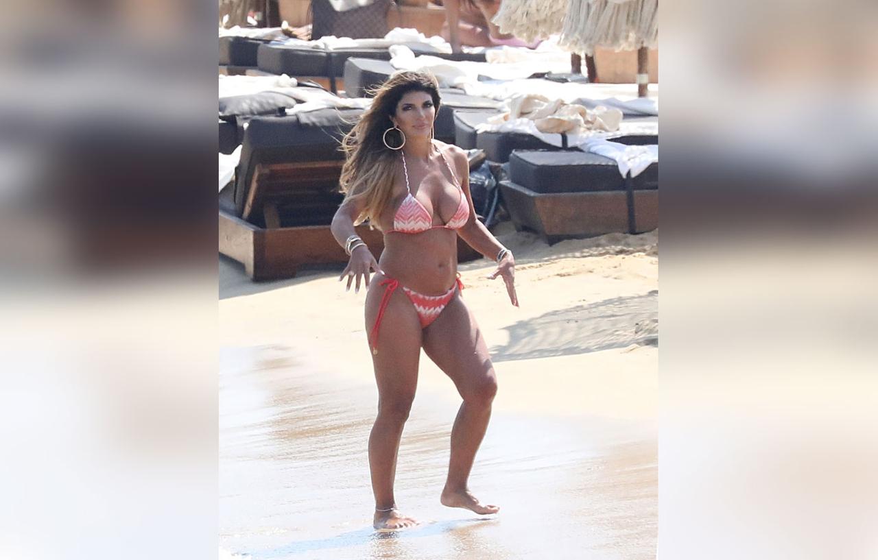 Teresa Giudice Wears Pink Bikini In Mykonos Amid Joes Deportation