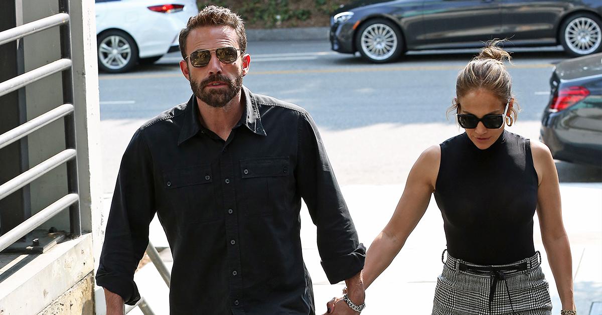 Ben Affleck Pushes Away Intrusive Fan From Jennifer Lopez