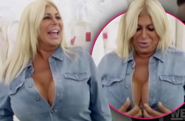 Busting Out Mob Wives Star Big Ang Shows Off 25K Implants