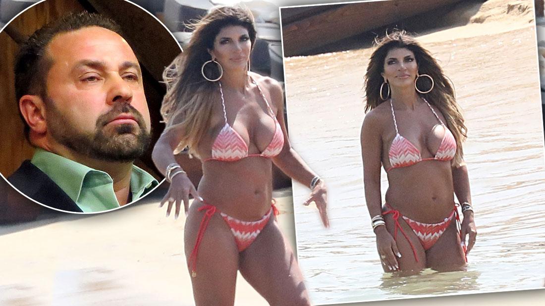 Teresa Giudice Wears Pink Bikini In Mykonos Amid Joes Deportation