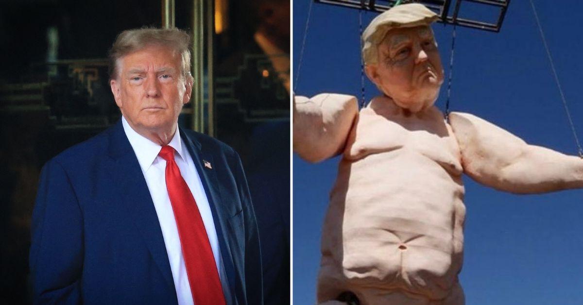 Trump S 43 Foot Naked Statue Sparks Outrage Is He Ready To Sue