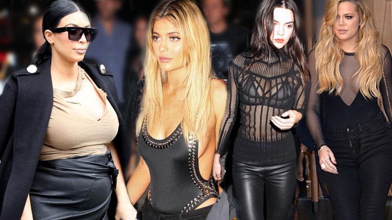 Peep Show The Kardashians Most Naked Moments From NYFW Sheer Lace