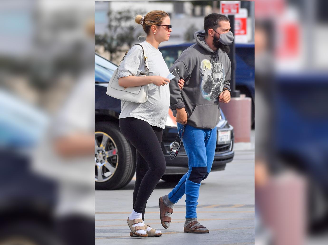 Shia LaBeouf s Pregnant Fiancée Mia Goth Spotted Without Engagement