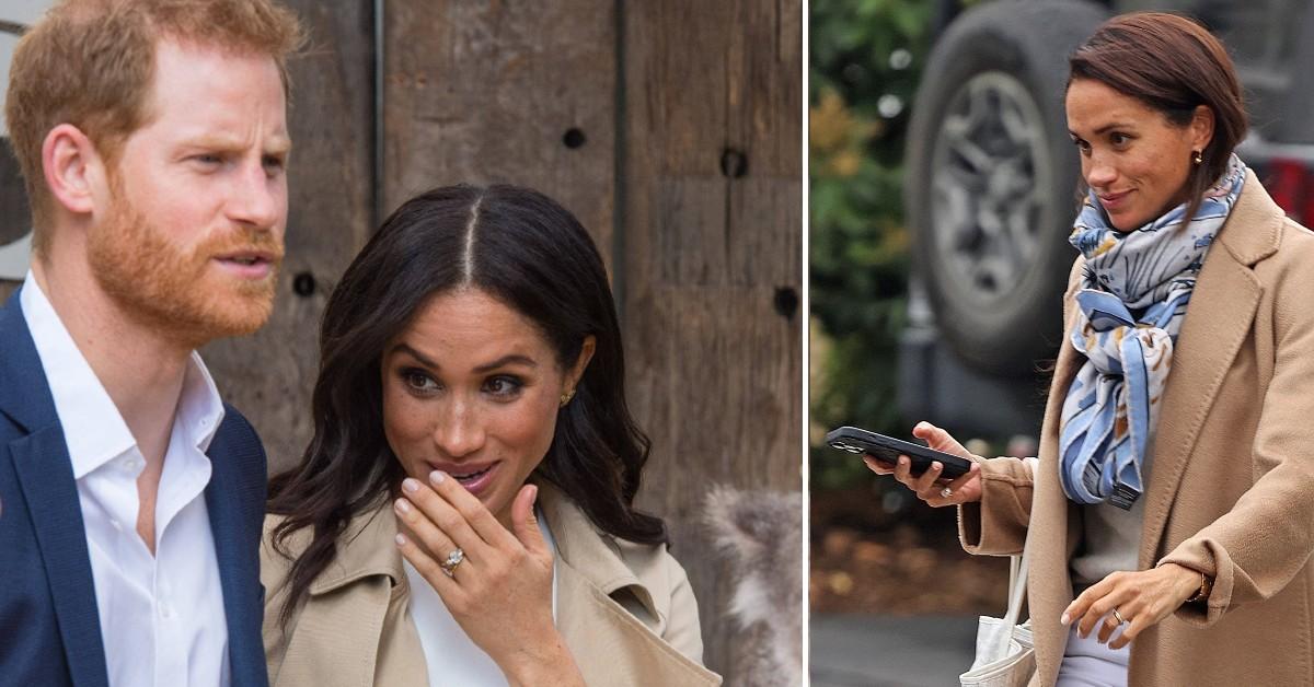 Meghan Markle Steps Out Without Her Glittering Trio Of Diamonds After