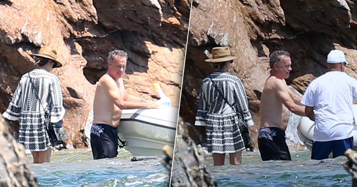 Tom Hanks Goes Shirtless For Greece Vacation With Wife Rita Wilson