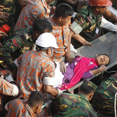 Its A Miracle Woman Pulled Alive From Rubble Of Bangladesh Factory Days After Collapse