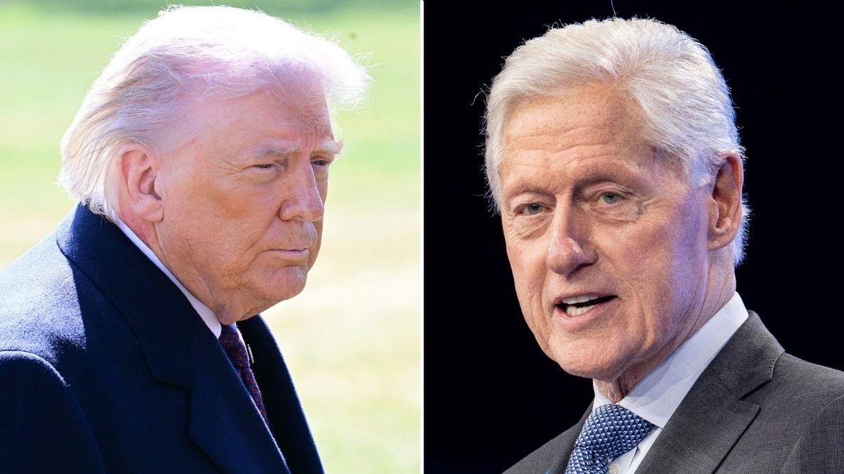 Composite photo of Donald Trump and Bill Clinton