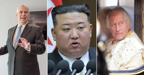 Split photos of Photo of Andrew Windsor, King Charles and Kim Jong-Un