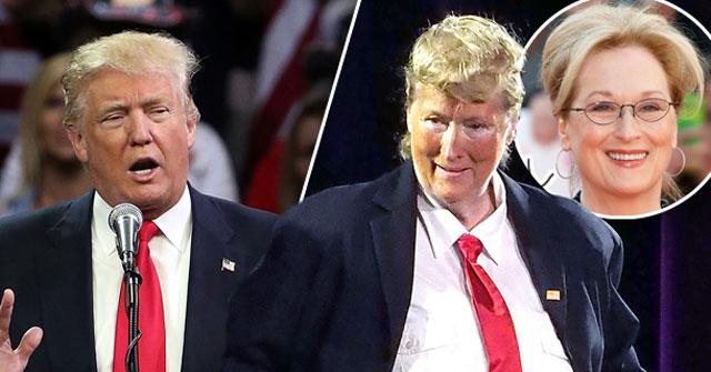//meryl streep transforms donald trump gala video pp