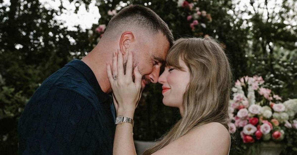 picture of Taylor Swift and Travis Kelce 