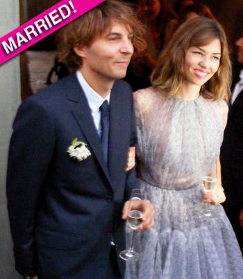 Director Sofia Coppola and husband Thomas Mars attend the premiere