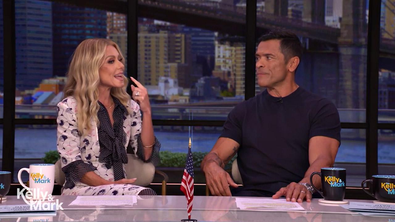 Kelly Ripa joked she'd asked about 'weed' gummies on the show.