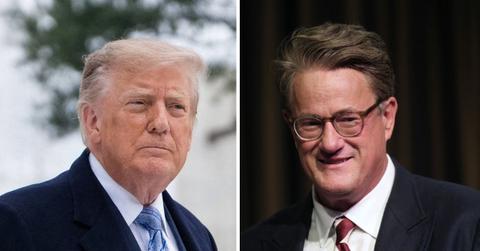 Split photo of Donald Trump and Joe Scarborough