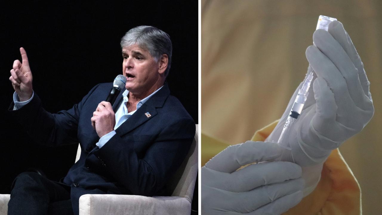 Hannity claims he was "pressured'' to promote the COVID vaccine.