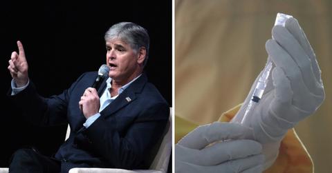 Hannity claims he was "pressured'' to promote the COVID vaccine.