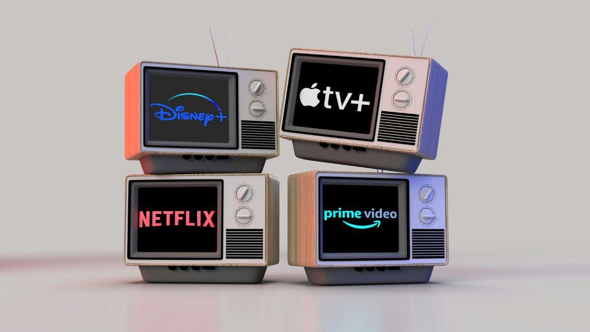 Photo of television sets with Netflix, apple tc, prime video and disney logo