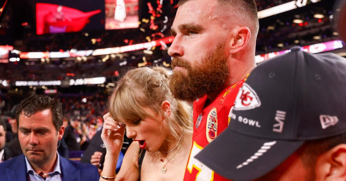 Photo of Travis Kelce and Taylor Swift