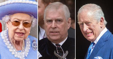 picture of the queen, andrew and king charles