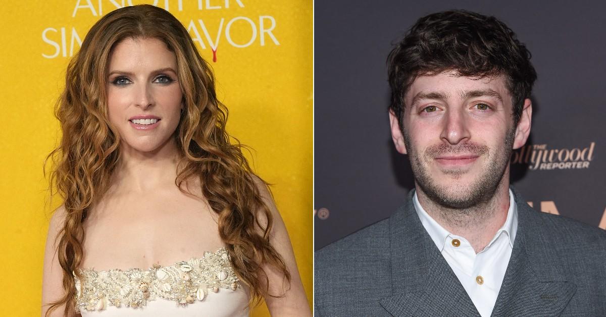 split photo of Anna Kendrick, Alex Edleman