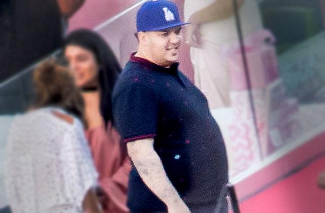 Rob Kardashian Weight Gain Blac Chyna Pregnant