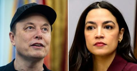 Photo of Elon Musk, AOC