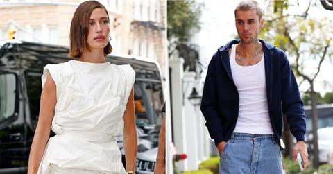 Split photo of Hailey Bieber, Justin Bieber