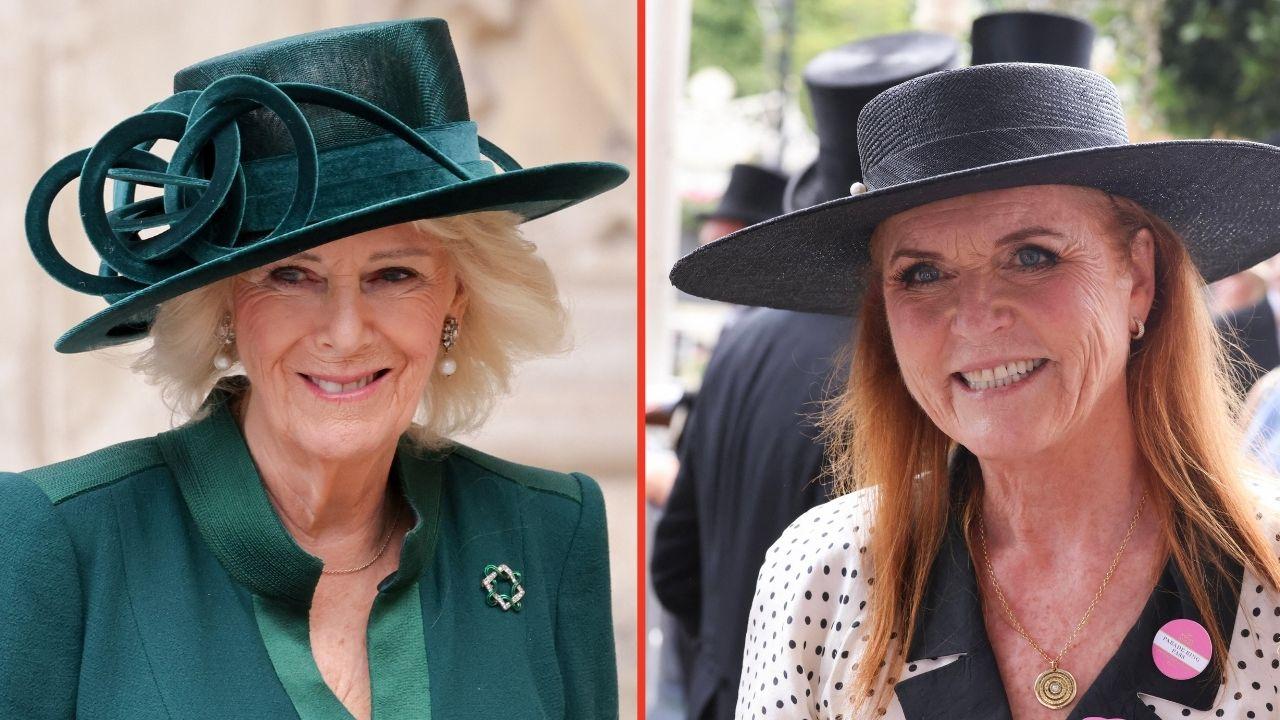 Split photos of Sarah Ferguson and Queen Camilla