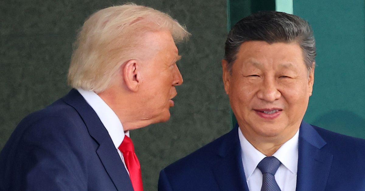 Photo of President Donald Trump and Xi Jinping