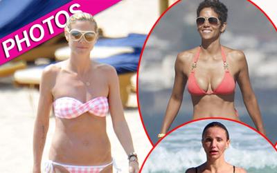 //heidi klum bikini post