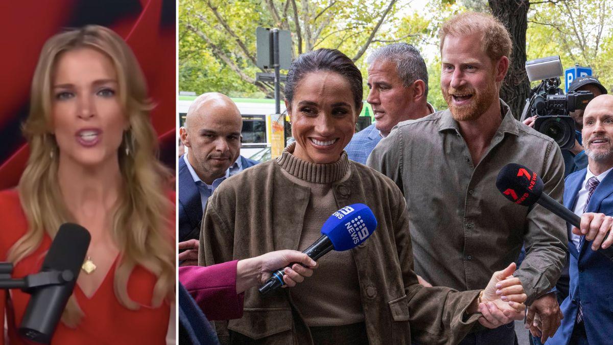 picture of megyn Kelly, Meghan Markle and Prince Harry