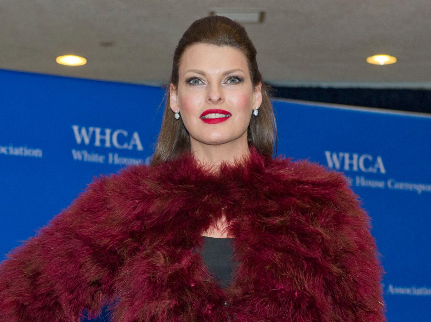 Linda Evangelista, 56, covers up in a mask and glasses in NYC