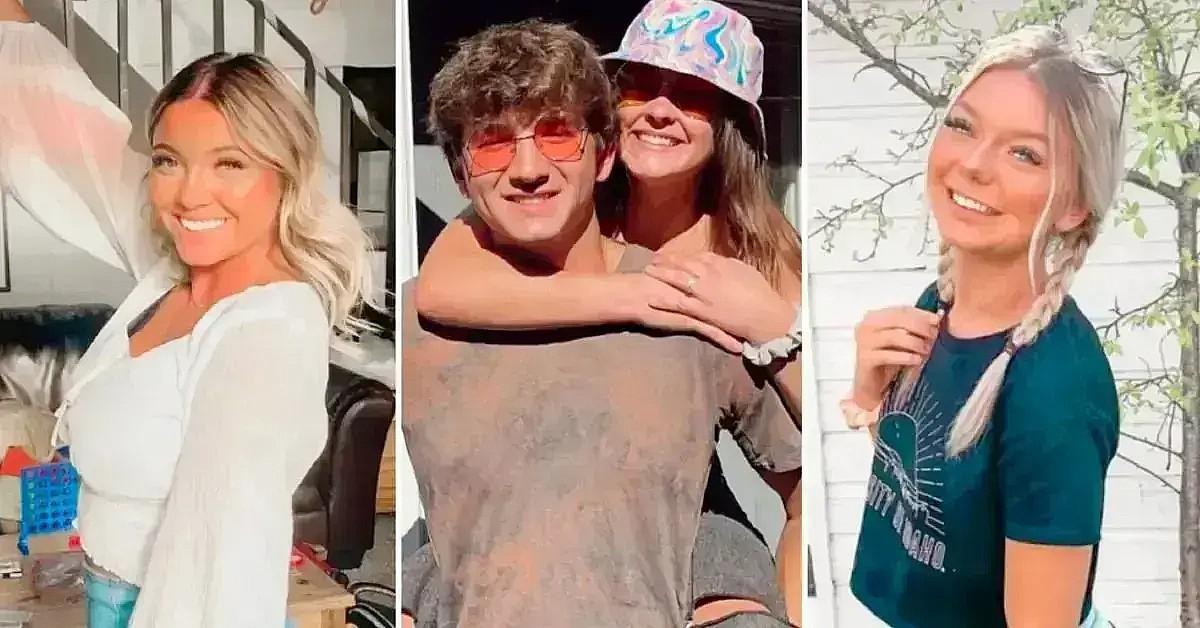 Split photo of Kaylee Goncalves, Ethan Chapin and Xana Kernodle, Madison Mogen