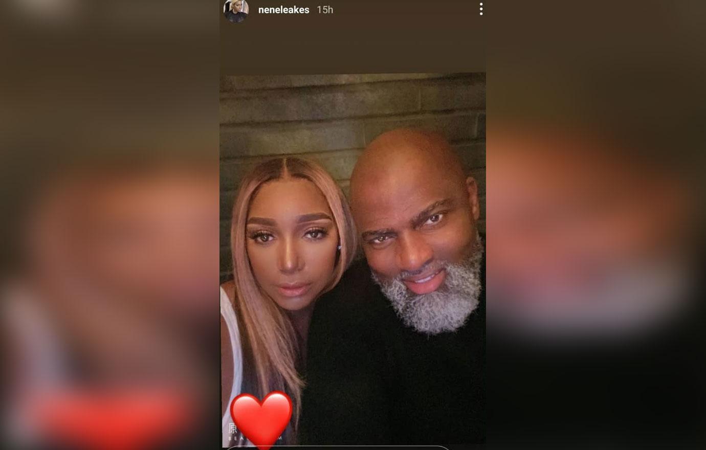 nene leakes sidepiece threatens romance rumors rhoa  boyfriends