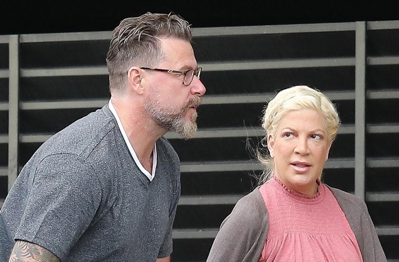 //tori spelling demand dean mcdermott job lazy feud financial crisis pp