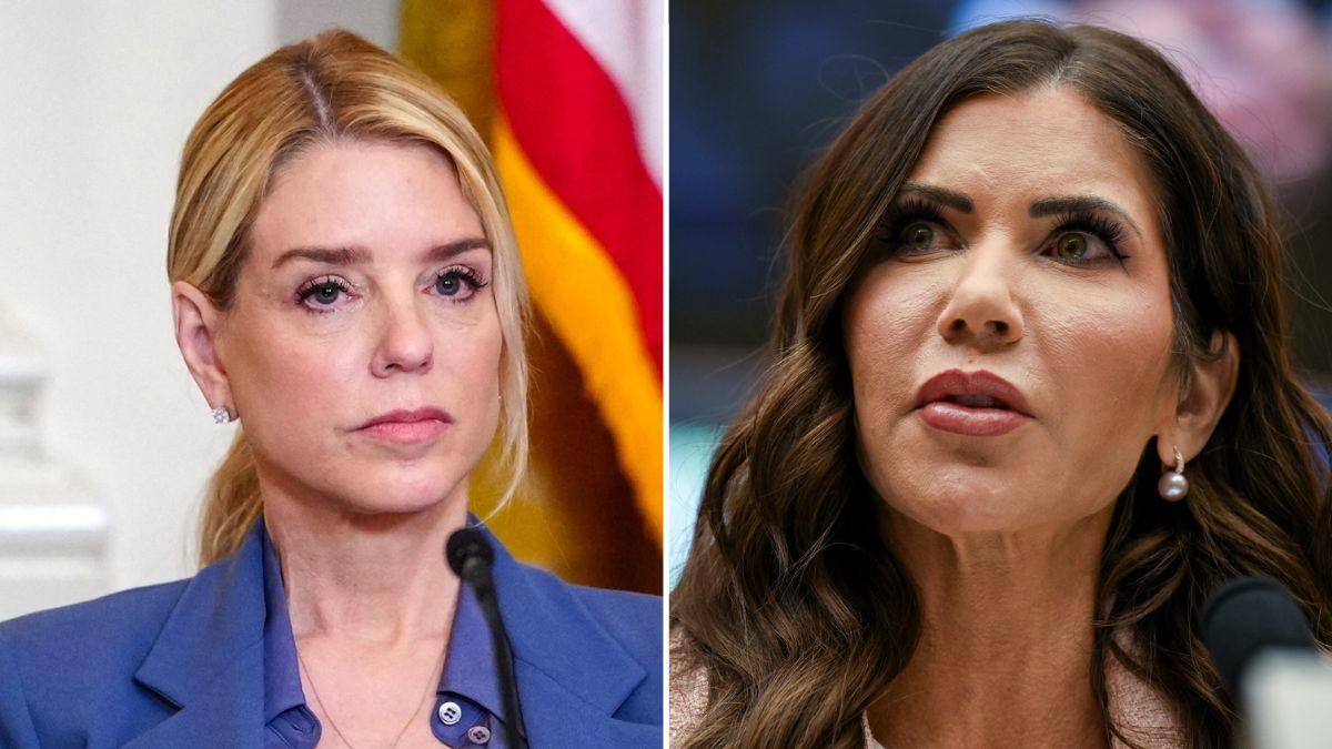 Photo of Pam Bondi, Kristi Noem