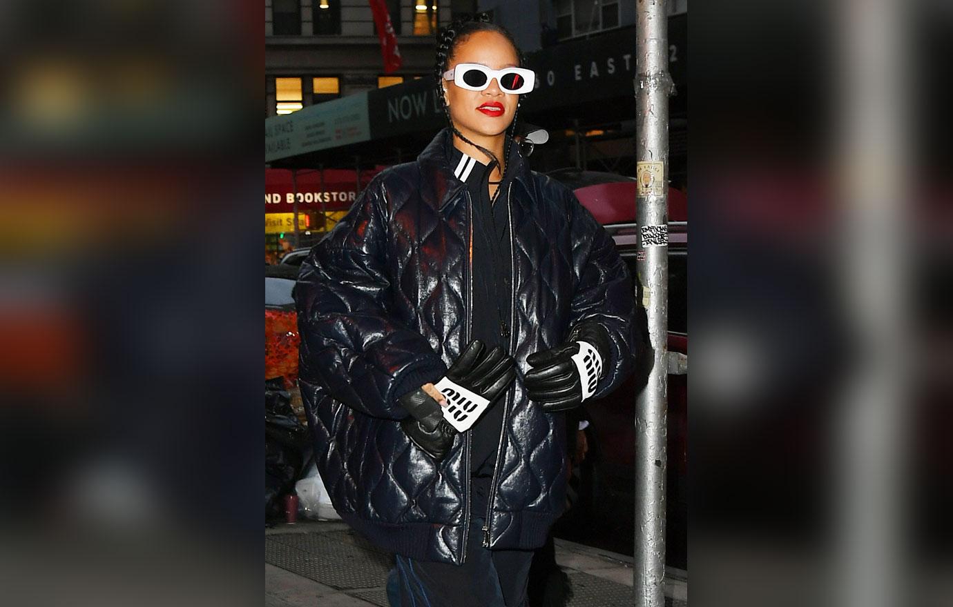 rihanna asap rocky pregnancy shopping baggy clothes