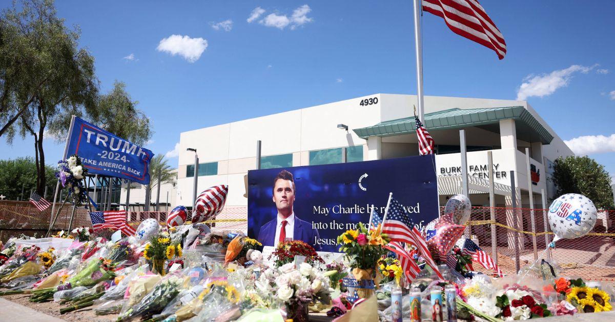 Photo of Charlie Kirk's vigil