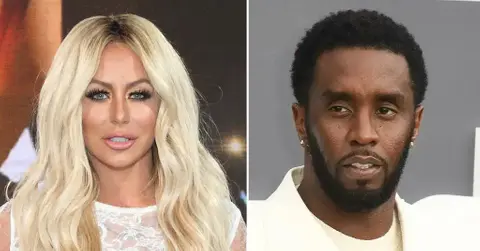 Composite photo of Aubrey O'Day and Sean 'Diddy' Combs