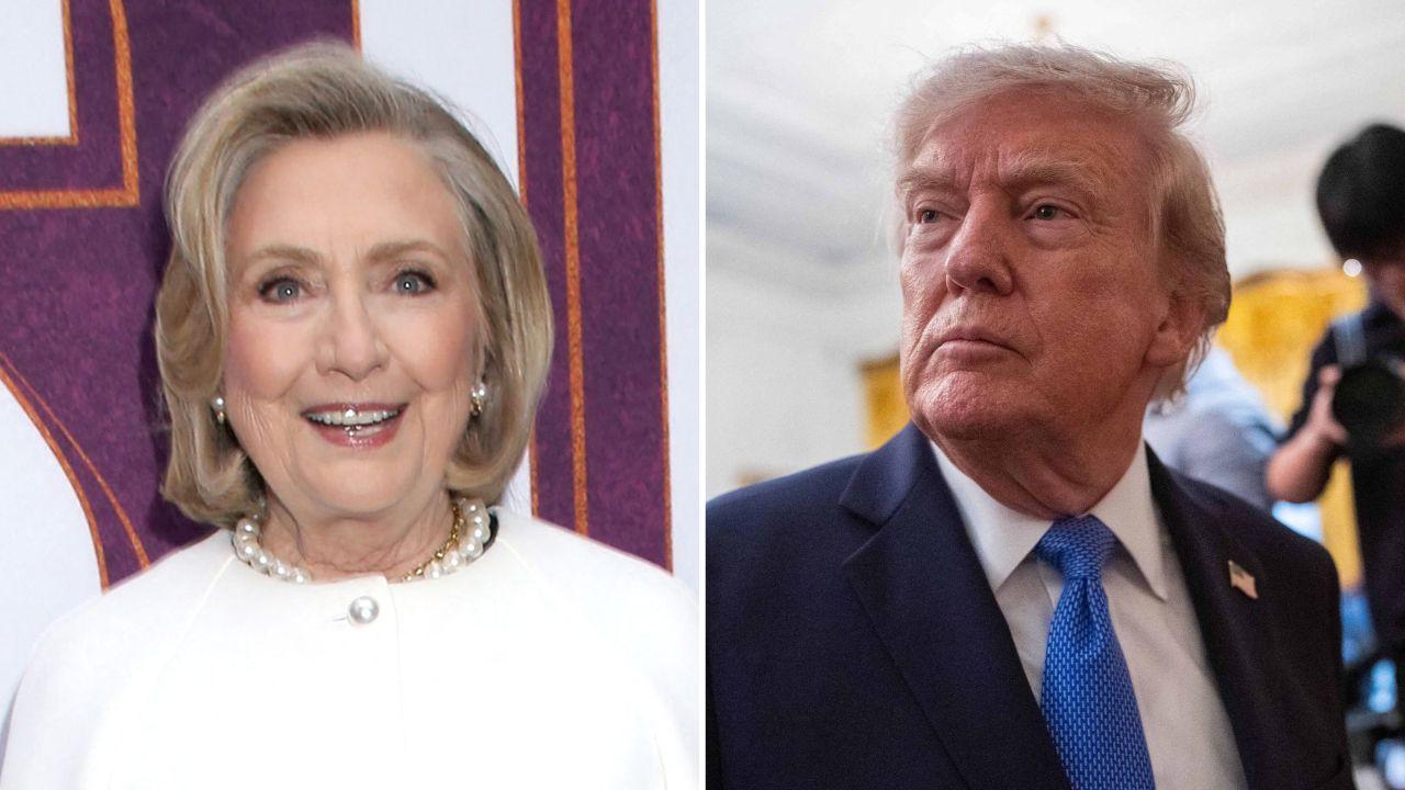 split image of Hillary Clinton and Donald Trump