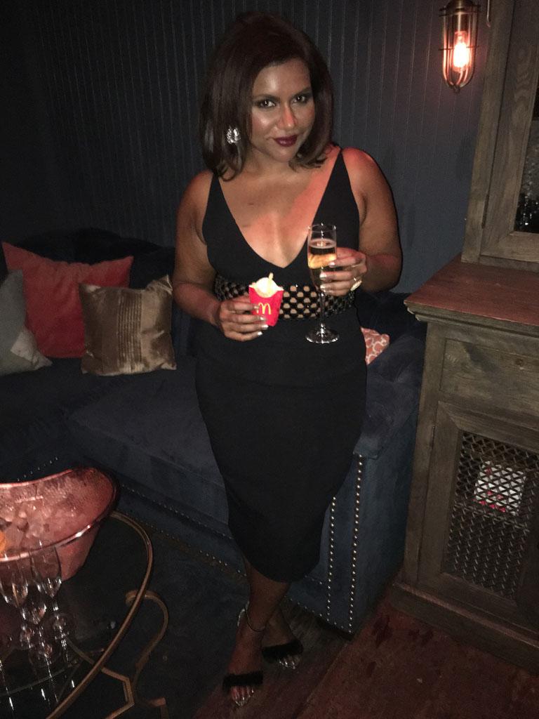 //Mindy Kaling Wrap party