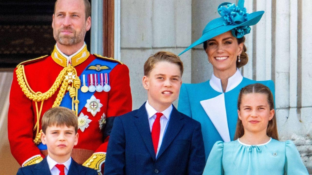 Photo of Prince William, Princess Charlotte, Catherine, Princess of Wales, Prince Louis, and Prince George