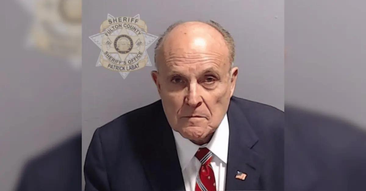 rudy giuliani mugshot in georgia case